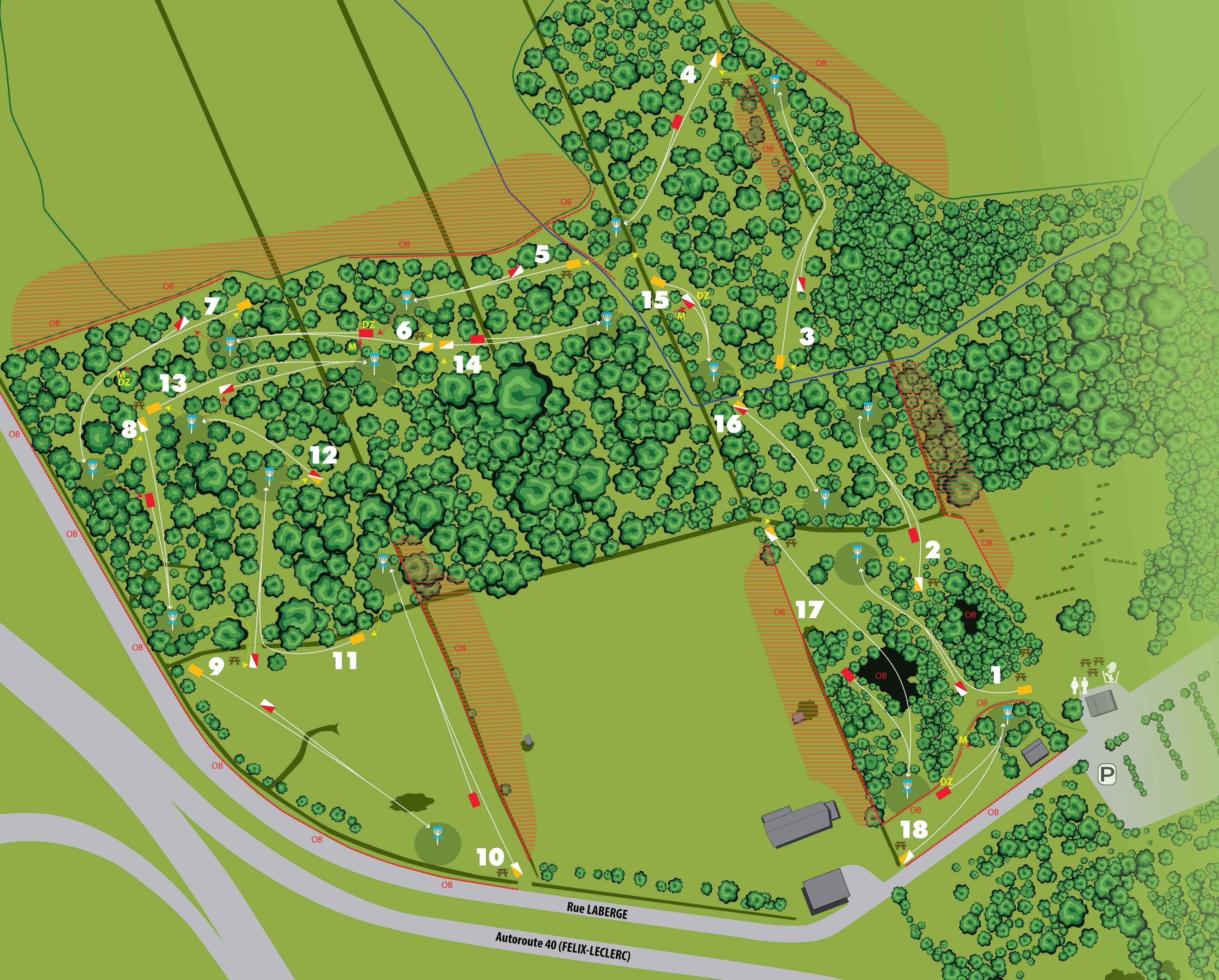 Carte du parcours du Monstre